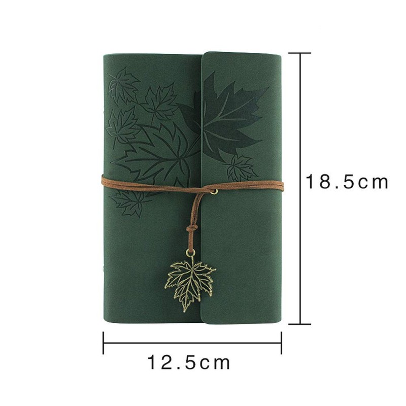 Powertool A6 Vintage PU Leather Journal Journal Leaf Classic Embossed