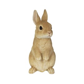 Ovia H12319-3 Standing Beige White Rabbit (Large) 4.3 x 4.3 x 8.7 inches (11 x 11 x 22 cm) Doll Figurine Figurine Animal Garden Decoration Rabbit