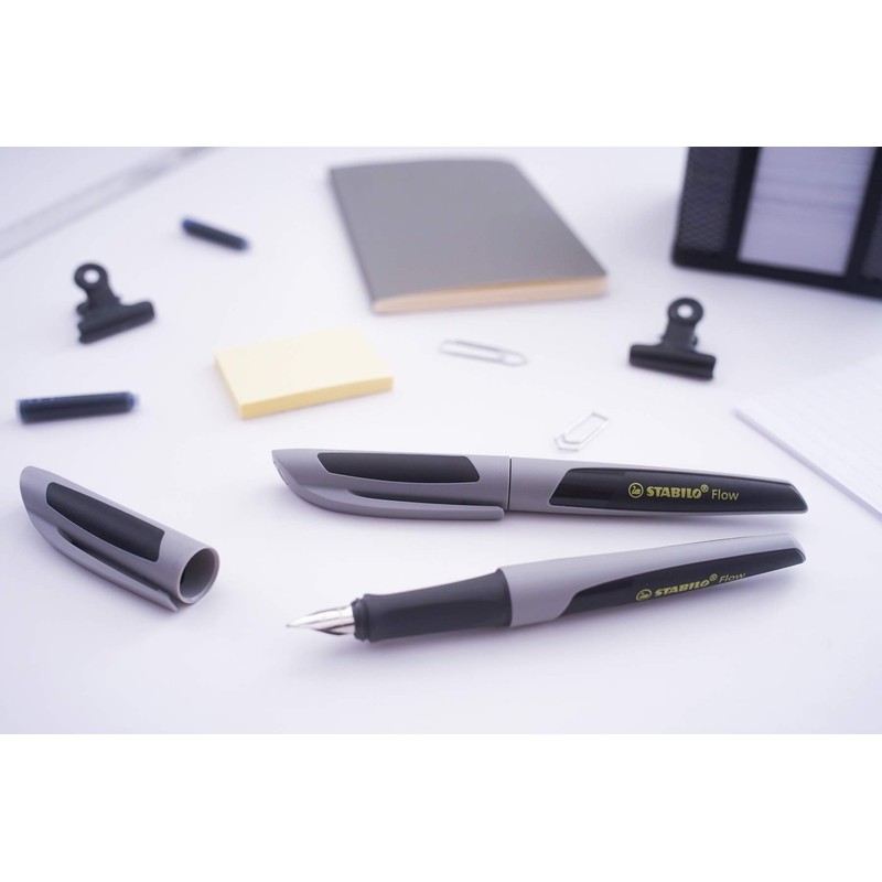 Fountain Pen - STABILO Flow - ACTIVE - Grey