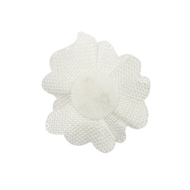 Wrapables® Shabby Chic Burlap Rose Flower 2 Inch Diameter (Set of 20), White