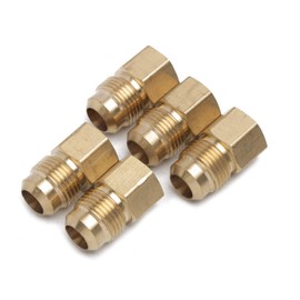 LTWFITTING Brass Flare 5/8" OD x 1/2" Female NPT Female Connector Tube Fitting(Pack of 5)
