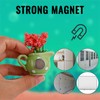 Gosknor 6pcs Mini Ceramic Vase Magnets for Fridge, Cute Magnetic
