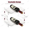 YENXIKU Wine Rack for Countertop, Fridge, Inside Cabinet, 3 Tier