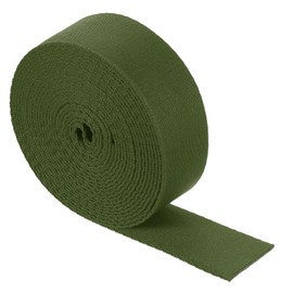 sourcing map 5 Yards Nylon Webbing Strap, 1 3/8-inch(38mm) Flat Webbing Straps Nylon Heavy Duty Webbing Strap for Luggage Strap Backpack Repairing DIY Crafting, Dark Green