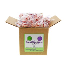 King Leo Mints 1.5LB - Individually Wrapped Soft Cut Hard Peppermint Puff Candies in 5x5x5 in. Cardboard Box