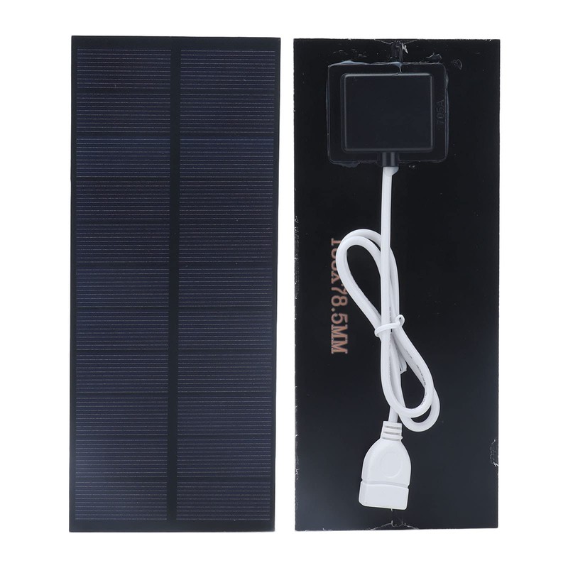 Solar Panel 2.5W 5V Charger Solar Charger Light Battery Open