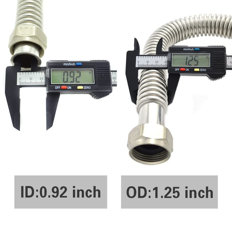 TT FLEX Stainless Steel Corrugated Water Heater Connector Flexible for