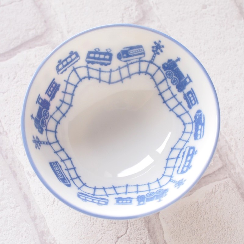Minoru Pottery Kids Bowl, Train