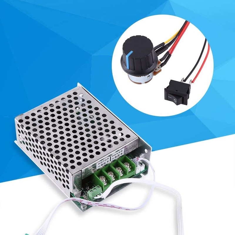 DC Motor Speed Controller (PWM) Adjustable Reversible Motor Driver Switch,