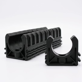 PVC Pipe Clamps Set, 32 mm, Plastic, Pack of 10, Pool Accessories, Pipe Clip, Pipe Clamp, Suitable for PVC Pipe with Diameter 32 mm, BM158