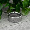 Bungsa Men's Ring Wide Silver Stainless Steel Solid, Stainless Steel,