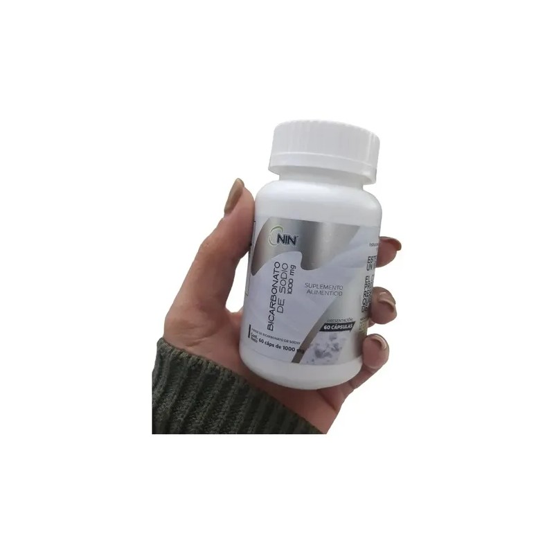 Bicarbonato De Sodio 1000mg 60capsulas 1g Nin