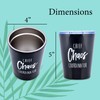 Mary Square 26751 Coffee Chief Chaos - Vaso de acero
