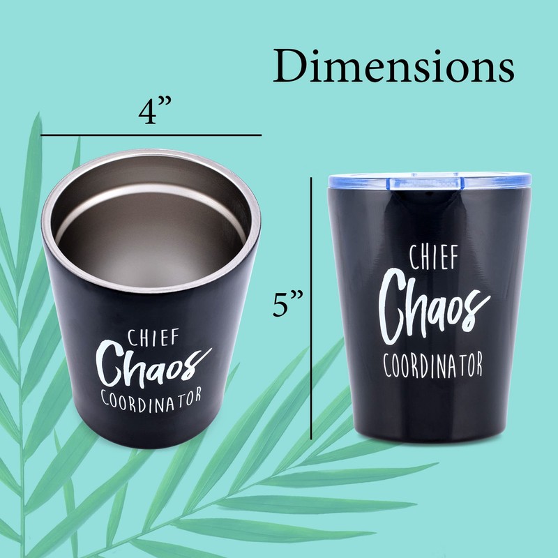Mary Square 26751 Coffee Chief Chaos - Vaso de acero