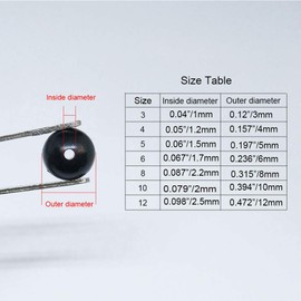 200pcs/pack Soft Rubber Fishing Beads Round Black Plastic Rig Beads 3mm-12mm Carp Fishing Gear Accessory (3#-0.12"-200pcs)