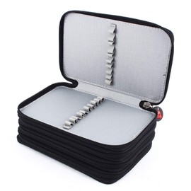 Estuche para Lápices con 72 Ranuras, Multifunción Tela Estuche de Lápices de Gran Capacidad con Cremallera Bolsa de Bolsa de Pluma de Bricolaje para Artículos