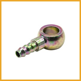 Partuto 6mm ID Hose Barb 12mm Banjo Fuel Line Fitting for Motorcycle Car Replacement