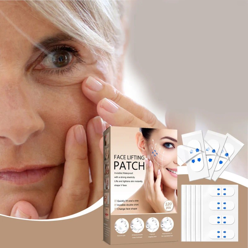 Cinta Lifting Para Cara Y Cuello, Efecto Reafirmante 120pcs