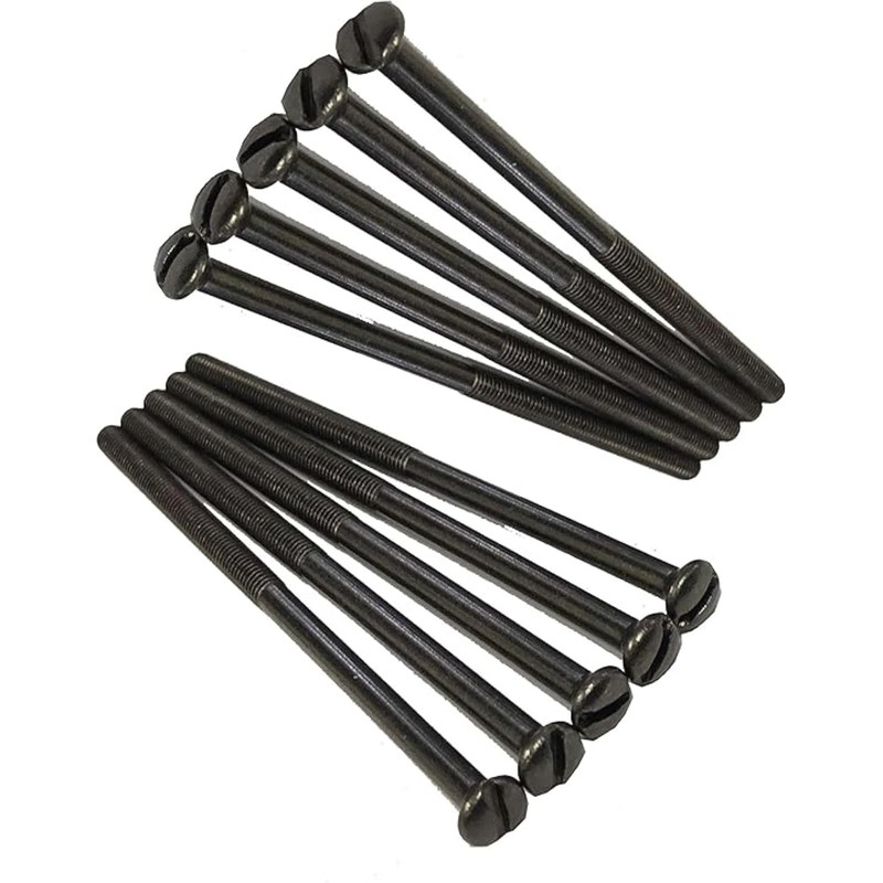 Generic Pack of 10 Electrical Screws 75mm X 3.5mm Black