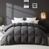 L LOVSOUL Goose Feather Down Fiber Comforter King Size, 100%