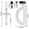 Unjoo Compass and Protractor Set, Professional Drawing Compass Tool, Metal
