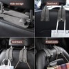 Jyvlucient Car Seat Hooks 4Pcs Car Hooks Leather for Bags