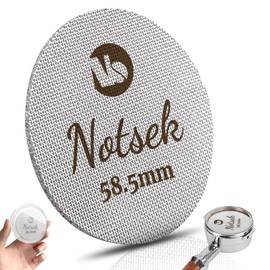 NOTSEK Puck Screen 58.5 mm, Espresso Strainer for Portafilter, with Acrylic Storage Box, 1.7 mm Thickness 150 μm, 316 Stainless Steel, Reusable Puck Filter, Coffee Portafilter Lower Shower Strainer