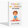 Kids Yoga and Meditation Flashcards, 24 Cards, Mindfulness Activities for