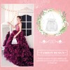 VORCOOL Bridal Bridesmaid White Satin Flower Dolly Bag Handbag,22X21x0.5cm