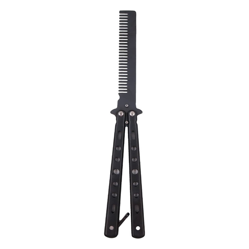Tiardey Pack of 2 Butterfly Comb Foldable Pocket Comb Stainless