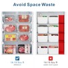 iSPECLE Freezer Organizer Bins - 4 Pack Medium Upright Baskets