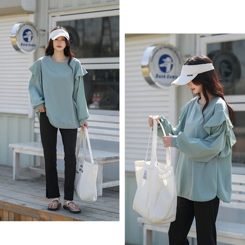 Teddy rashguard027-A Women's Long Sleeve Rash Guard, Slit Leggings, Top