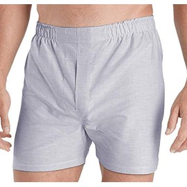 Brooks Brothers Men's 00003820 Chambray Cotton Boxers, Blue (M)