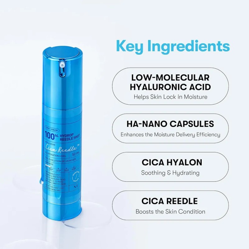 Vt Cosmetics Hydrop Reedle Shot 100 Refuerzo Coreano Facial