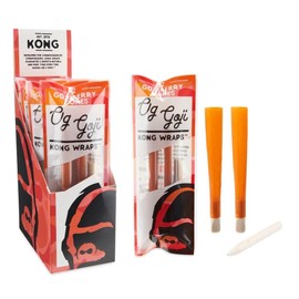 Kong Goji Berry Cones - Made from Goji Berries - All Natural - 2 per Pack (10 Pack) with Wood Tip incl. Frugal Smoker Sticker