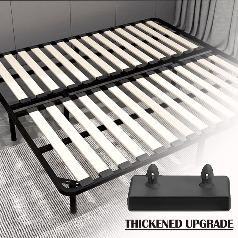Ltsbaed Pack of 24 Slatted Frame Brackets, Black, Slatted Frame