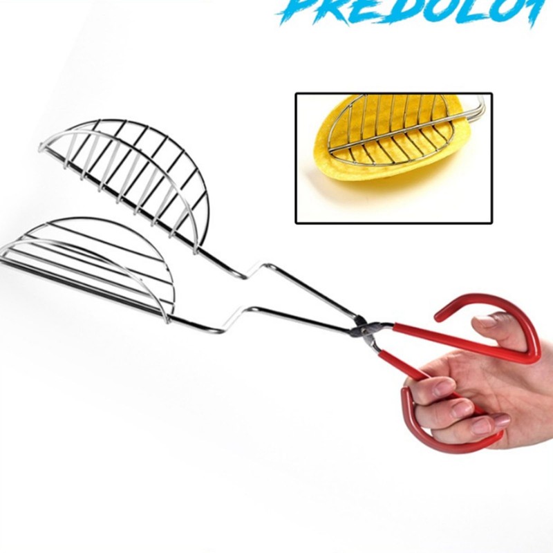 Taco Shell Tong with Long Handle Stainless Steel Taco Press