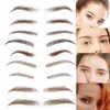 Yesallwas 9 Sheets 89 Pairs Eyebrow tattoos brown Realistic Fake