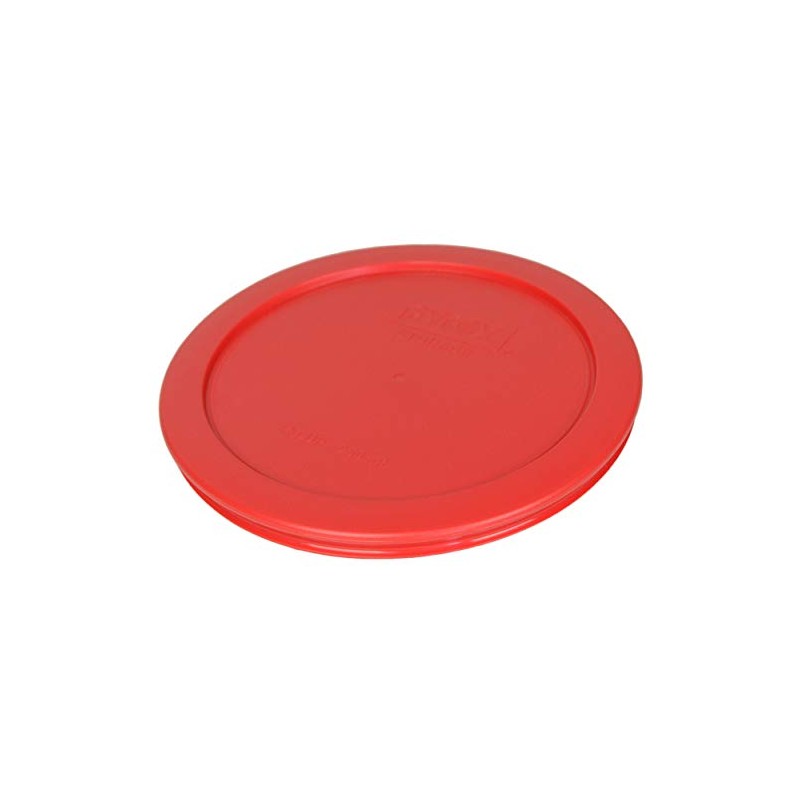 Pyrex 7201-PC Red Round 4 Cup Plastic Food Storage Lid,