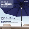Tempera 10ft Patio Market Outdoor Table Umbrella with Auto Tilt