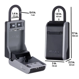 Master Lock High Capacity Key Lockbox, Combination Dial, Removable Shackle
