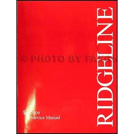 2009 Honda Ridgeline Repair Shop Manual Original