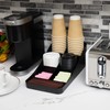 Mind Reader Anchor Collection, 7-Compartment Coffee Cup and Condiment Dispenser,