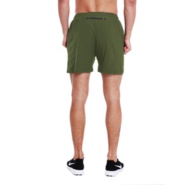 EZRUN Pantalones cortos deportivos ligeros de 5 pulgadas para hombre, de secado rápido, con bolsillos con cierre