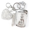 YIKECASE Key Fob Cover with Diamond Keychain Car Key Holder