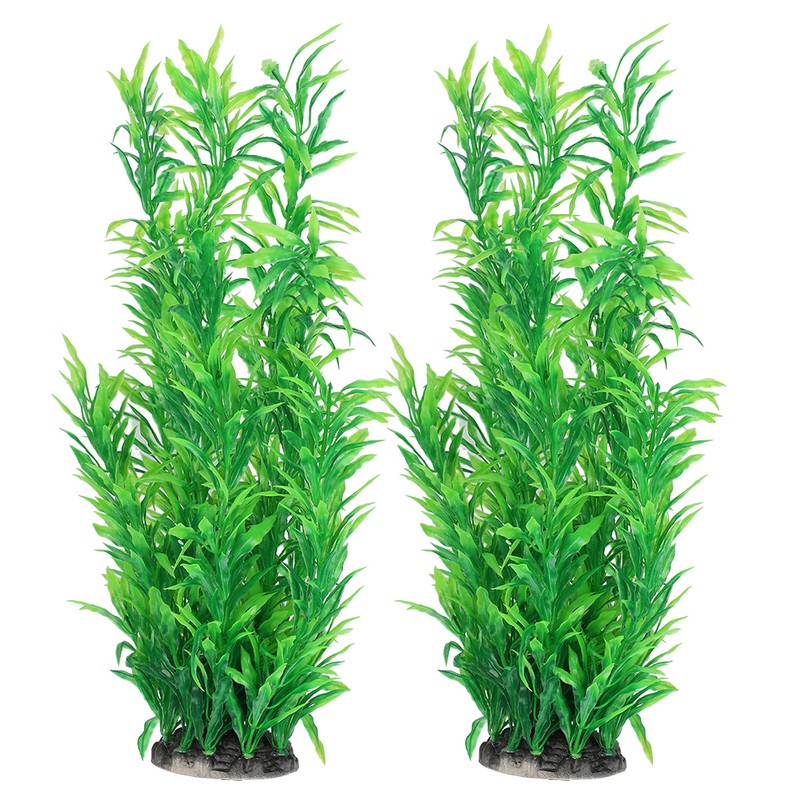 Aquarium Decoration Artificial Water Plants for Fish Tank Landscape Green