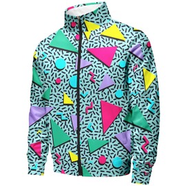 Spanoous Retro 90s 80s outfit for men sweatsuits track suits for men 2 piece set Jogging Suits Warm Up Full Zipper with 2 Knit Beanie hat 07-XXL