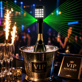 Rechargeable LED Strobe Baton for Party Decor – Aluminum Flashing Light Stick for Bars, Clubs & Events