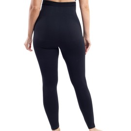Underoutfit Compression Leggings, High Waisted Tummy Control Leggings for Women Black