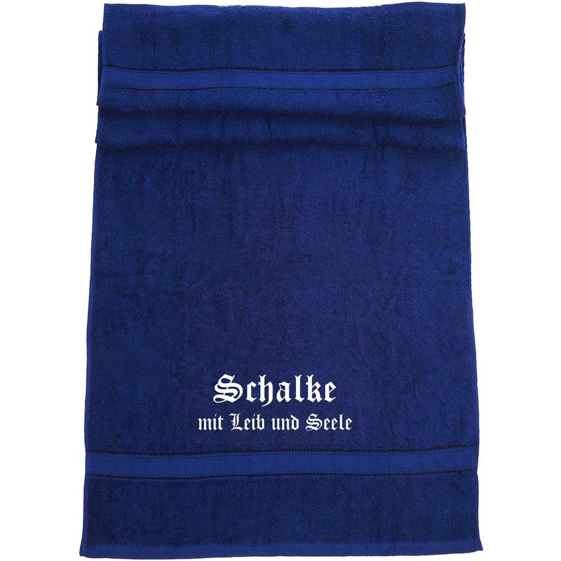 ShirtShop-Saar Schalke Family Bath Towel with Body and Soul Dark